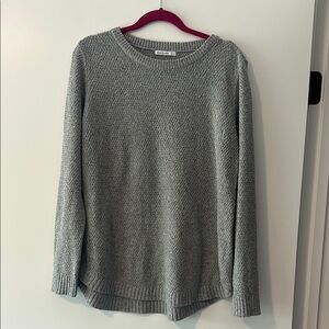 Pink Clover Gray Crew Neck Sweater with Relaxed Fit